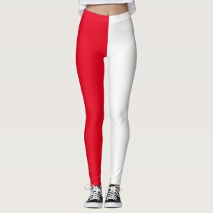 Rood en wit Leggings