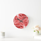 Rood en wit licht ronde klok (Huis)