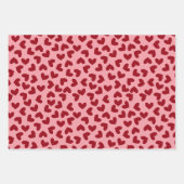 Rood en wit liefde hart patroon liefde harten inpakpapier vel (Voorkant)