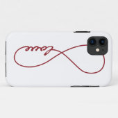 Rood en wit liefdesoneindig iPhone draagtas Case-Mate iPhone Case (Achterkant (horizontaal))