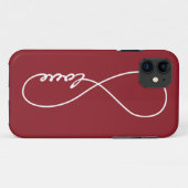 Rood en wit liefdesoneindig iPhone draagtas Case-Mate iPhone Case (Achterkant (horizontaal))