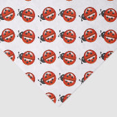 Rood en wit lieveheersbeestjes cadeau weefsel tissuepapier (Detail)