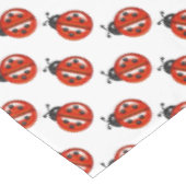 Rood en wit lieveheersbeestjes tafelkleed (Gekanteld)