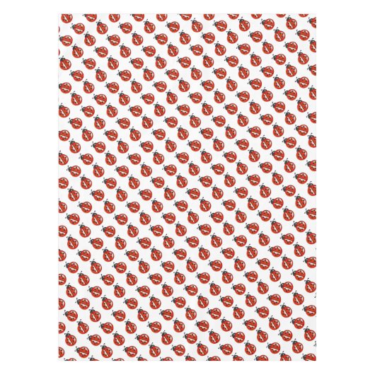 Rood en wit lieveheersbeestjes tafelkleed (Voorkant)