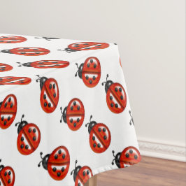 Rood en wit lieveheersbeestjes tafelkleed