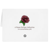 Rood en wit Lijst Afstuderen (Achterkant Horizontaal)