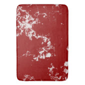 Rood en Wit Marmer abstract Badmat (Voorkant Verticaal)