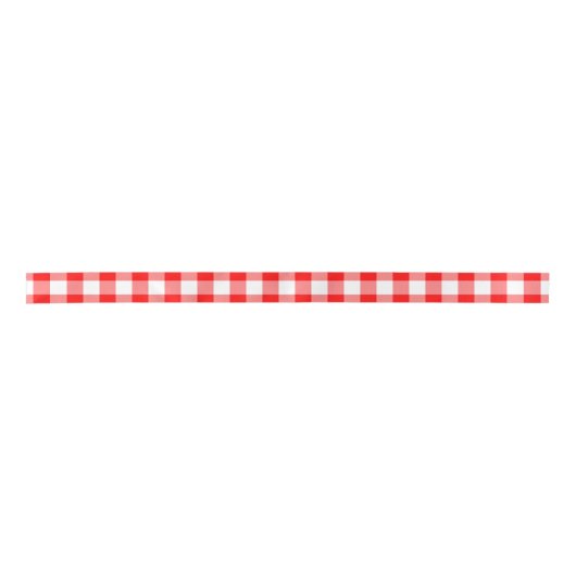 Rood en Wit Medium Size Gingham Checks Lint (Voorkant)
