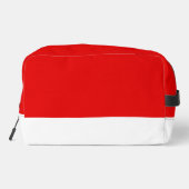 Rood en Wit met Naam Toilettasje (Achterkant)