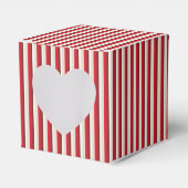 Rood en wit met streephoes bedankdoosjes (Voorkant Zijde)