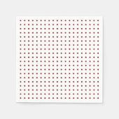 Rood en Wit Minimalistische Polka Dots g1 Servet (Voorkant)