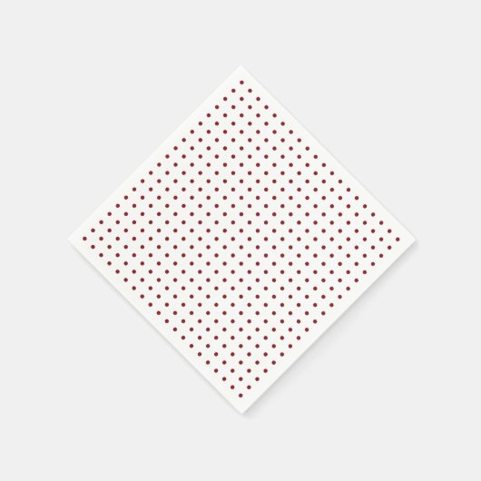 Rood en Wit Minimalistische Polka Dots g1 Servet (Hoek)
