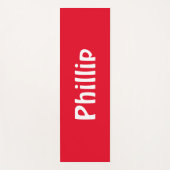 Rood en wit modern yogamat (Voorkant)