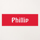 Rood en wit modern yogamat (Voorkant (horizontaal))