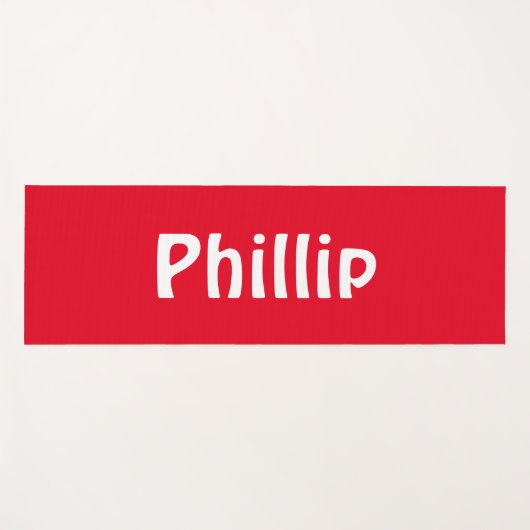 Rood en wit modern yogamat (Voorkant (horizontaal))