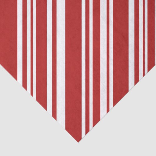 Rood en wit moderne pepermunt streep tissuepapier (Detail)