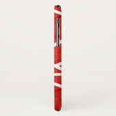 Rood en wit mozaïekpatroon Case-Mate iPhone case (Achterkant/links)