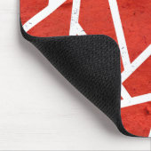 Rood en wit mozaïekpatroon muismat (Hoek)