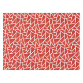 Rood en wit mozaïekpatroon tafelkleed (Voorkant (Horizontaal))