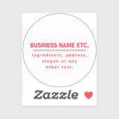 Rood en wit multi-doel sticker (Vel)