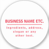 Rood en wit multi-doel sticker (Voorkant)