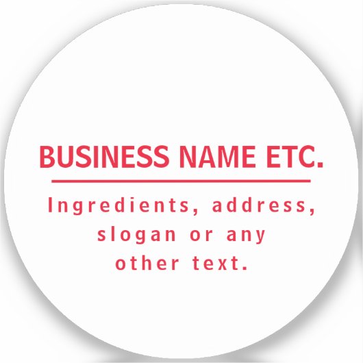 Rood en wit multi-doel sticker (Voorkant)