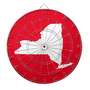 Rood en wit New York Dartbord