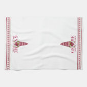 Rood en wit noords | Gnome Sweet Gnome Theedoek (Horizontaal)