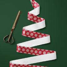 Rood en Wit Noords Sneeuwvlokpatroon