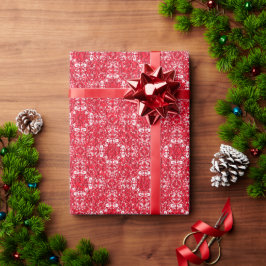 Rood en wit omslagpapier cadeaupapier