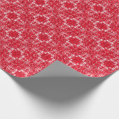 Rood en wit  omslagpapier cadeaupapier (Hoek)