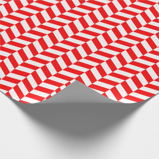Rood en wit omslagpapier cadeaupapier (Hoek)