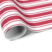 Rood en wit omslagpapier met strepen cadeaupapier (Rol Hoek)
