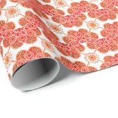 Rood en wit ontwerp cadeaupapier (Rol Hoek)