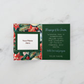 Rood en Wit Ornament Foto & Ambacht Kerst Kaart (Binnen)