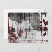 Rood en wit over Gothic Briefkaart (Voorkant / Achterkant)