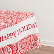 Rood en wit paisleypatroon