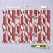 Rood en wit patriottisch glas-in-lood 4 juli tissuepapier (Craft)