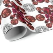 Rood en wit patroon cadeaupapier (Rol Hoek)