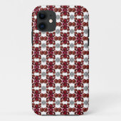 Rood en wit patroon Case-Mate iPhone case (Achterkant)