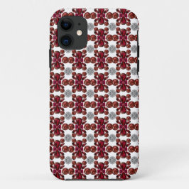 Rood en wit patroon Case-Mate iPhone case