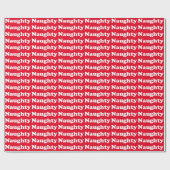 Rood en wit patroon grappig schattig cadeau cadeaupapier (Vlak)