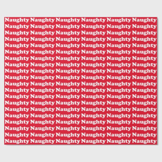 Rood en wit patroon grappig schattig cadeau cadeaupapier (Vlak)