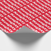 Rood en wit patroon grappig schattig cadeau cadeaupapier (Hoek)