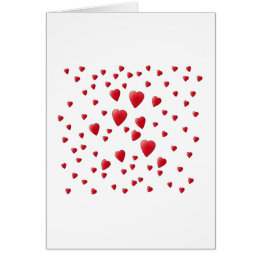 Rood en wit patroon van liefdesharten.