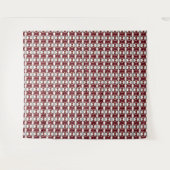 Rood en wit patroon wandkleed (Voorkant (horizontaal))