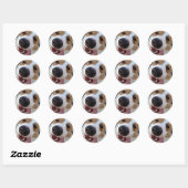 Rood en wit Pembroke Welsh Corgi Ronde Sticker (Vel)
