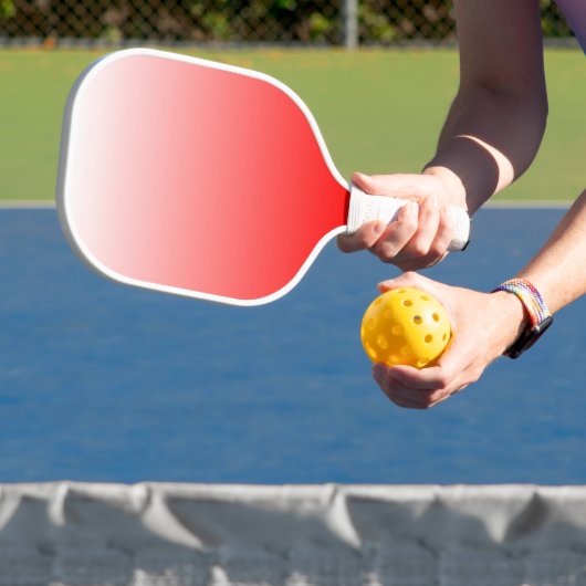 Rood en wit pickleball paddle (Insitu)