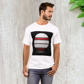 Rood en wit pictogram Mannen T-shirt