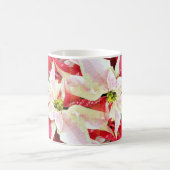 Rood en wit Poinsettia Holiday Koffiemok (Center)